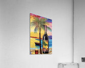 Wine Bottle On Naples Beach Acrylic Print