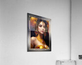 Portrait Of The Cosmic Beauty Tabatha Hycenia Stunning AI Concept Art by Xzendor7 Acrylic Print