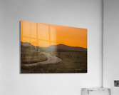 Sunset  On The Highway Acrylic Print