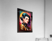 Anastasia Travae Retro Fusion Portrait Pop Art Poster AI Concept Art by Xzendor7 Acrylic Print