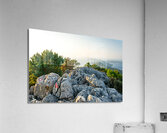 Beautiful view from the top of the Osorcica Televrina mountain on the island of Losinj Croatia Acrylic Print