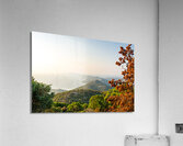 Beautiful view of the archipelago from the Osorcica Televrina mountain on the island of Losinj Croatia at dawn Acrylic Print
