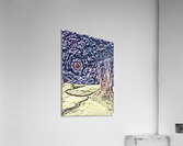 Monet Oil Painting Weeping Willow dig graphic Acrylic Print