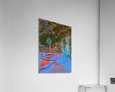 Monet Oil Painting Weeping Willow dig poly Acrylic Print