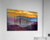 Smoky Mountains Coat of Many Colors in Autumn Sunset Acrylic Print