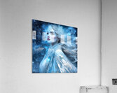 Frozen Beauty Snow Queen in Winter Wonderland - Fantasy Ice Princess Art Acrylic Print