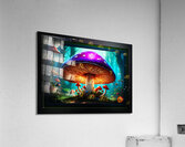 A Giant Fantasy Mushroom Art Poster In The Mystical Forest Of Nomni AI Concept Creation by Xzendor7 Acrylic Print