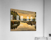 Reflections in the Rain - Maine River Wall Art - Durham Maine Acrylic Print