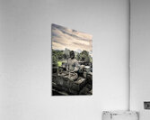 24x16Buddha and Mount Merapi proofed Acrylic Print