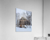 14 Welles Shipman Barn in Winter Acrylic Print