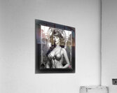 Carina Retro Age Pin Up Girl Stunning Portrait Illustraion AI Concept Art by Xzendor7  Acrylic Print