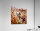 Majestic Young Deer in Wildflower Meadow – Nature Wildlife Painting Acrylic Print