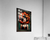 A Vision Of Flowers Pop Surrealism Captivating Portrait AI Concept Art by Xzendor7 Acrylic Print