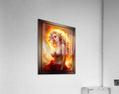 The Enchanting Flames Of Dawn Captivating Portrait AI Concept Art by Xzendor7 Acrylic Print