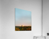 Sunset shining through the trees Acrylic Print