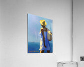 JEUNE FEMME DEVANT LA MER - YOUNG WOMAN IN FRONT OF THE SEA Acrylic Print