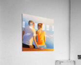 DEUX SILHOUETTES DEVANT LA MER -TWO SILHOUETTES IN FRONT OF THE SEA Acrylic Print
