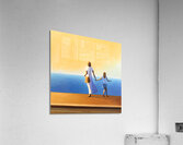 MERE ET FILLE DEVANT LA MER - MOTHER AND DAUGHTER IN FRONT OF THE SEA Acrylic Print