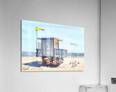 Cocoa Beach Lifeguard Hut in Florida  Acrylic Print