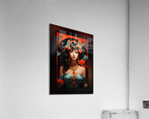 Without A Doubt Its Desire Pop Surrealism Alluring Portrait AI Concept Art by Xzendor7 Acrylic Print