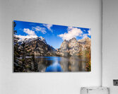 Majestic Jenny Lake Panorama at Grand Teton Acrylic Print