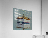 White Sailboat at Anchor  Acrylic Print