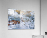 Great Blue Heron - Turbulent Waters   Acrylic Print