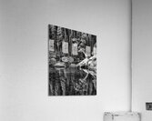 Reflecting Pine B_W Acrylic Print