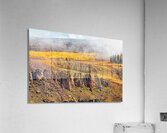 Misty Gold Acrylic Print