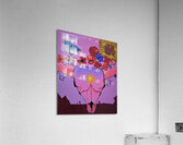 Abstract Pink Desert Skull Acrylic Print