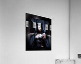 The Vampire Queen Illuminated By A Blue Moon Mesmerizing AI Concept Art by Xzendor7 Acrylic Print