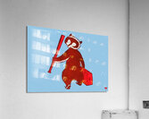 Vintage Chicago Cub with Suitcase Acrylic Print