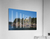 Bear Island Light Over Rocky Cliffs in Acadia National Park  Acrylic Print