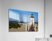 Brant Point Lighthouse Guides Mariners Into Nantucket Harbor in Massachusetts  Acrylic Print