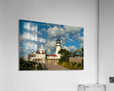 Cumulus Clouds Over Highland Lighthouse on Cape Cod in Massachusetts Acrylic Print