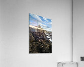 Seaweed Covered Rocky Shore at Watch Hill Light At Low Tide in Rhode Island Acrylic Print