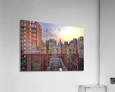 Big City Vibes - New York City Skyline During Sunset Art  Acrylic Print