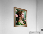In The Garden Of The Pink Rose Captivating AI Concept Art by Xzendor7 Acrylic Print