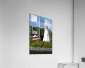 Mulholland Lighthouse Wooden Tower At Low Tide on Canadian Border  Acrylic Print