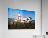 Head Harbor Lighthouse with Distintive Red Cross on Campobello Island in Canada  Acrylic Print