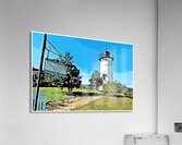 East Chop Lighthouse on Marthas Vineyard in Massachusetts - Illus. Acrylic Print