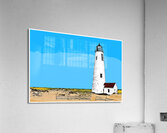 Great Point Lighthouse on Nantucket Island in Massachusetts - Illus. Acrylic Print