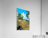 Rustic London Harbor Lighthouse Tower in Connecticut - Illus. Acrylic Print