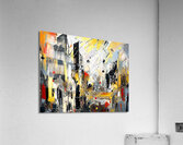 CITY IN TURMOIL Impression acrylique