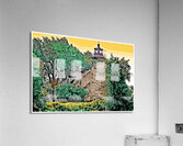 Windmill Point Lighthouse in Early Morning in Vermont - Illus. Acrylic Print