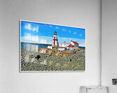 Head Harbor Lighthouse At Low Tide on Campobello Island in Canada - Illus.  Acrylic Print