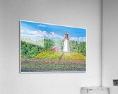 Mulholland Lighthouse on Campobello Island in Canada - Illus.  Acrylic Print