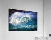 The awe-inspiring beauty of the Waimea shorebreak. Acrylic Print