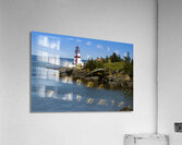 Tour Boat by Head Harbor Light on Campobello Island in Canada  Acrylic Print