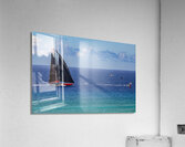 Maxi Yacht Comanche at TRANSPAC Finish Line Acrylic Print